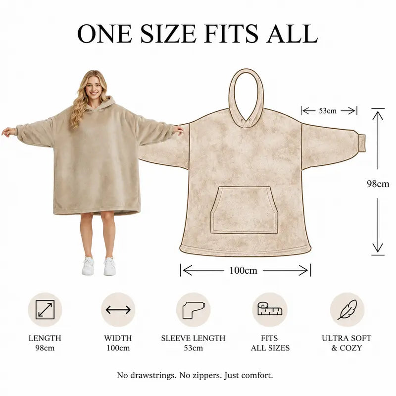 Ultra-Plush Oversized Blanket Hoodie by SV